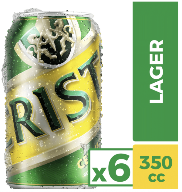 Pack 6 un. Cerveza Cristal Lager 4.6° 350 cc